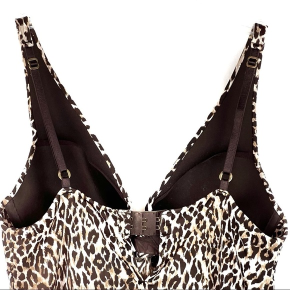 Euc-victoria Secret Very Sexy Leopard Plunging Push Up Bra CamisoleTop Size 34B - Picture 12 of 16